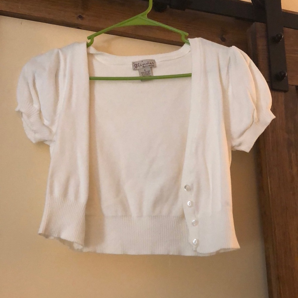 Glimmer brand crop sweater